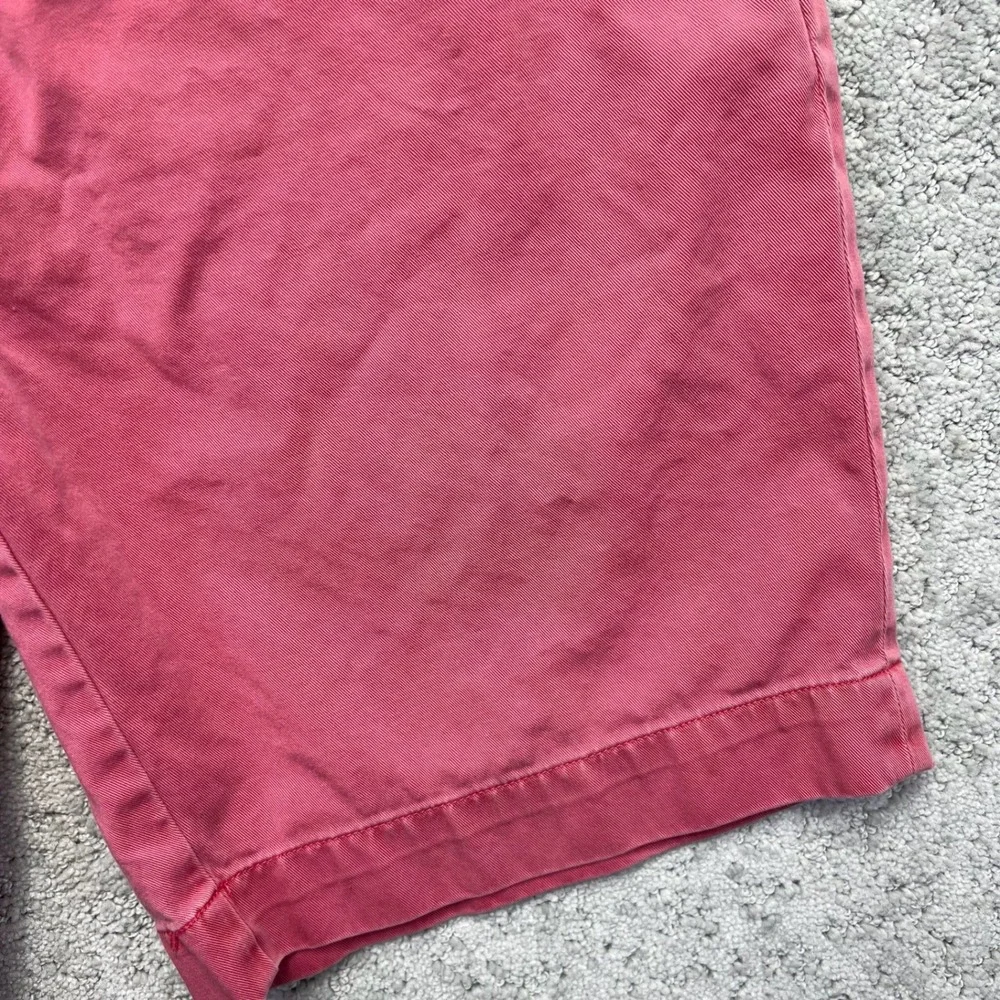 Polo Ralph Lauren Chino Shorts Mens Size 34 Pink Classic Fit 9 Inch Cotton Twill
